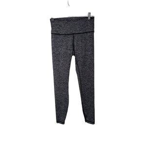 Lululemon Womens High-Waisted Heathered Gray Leggings Size 8